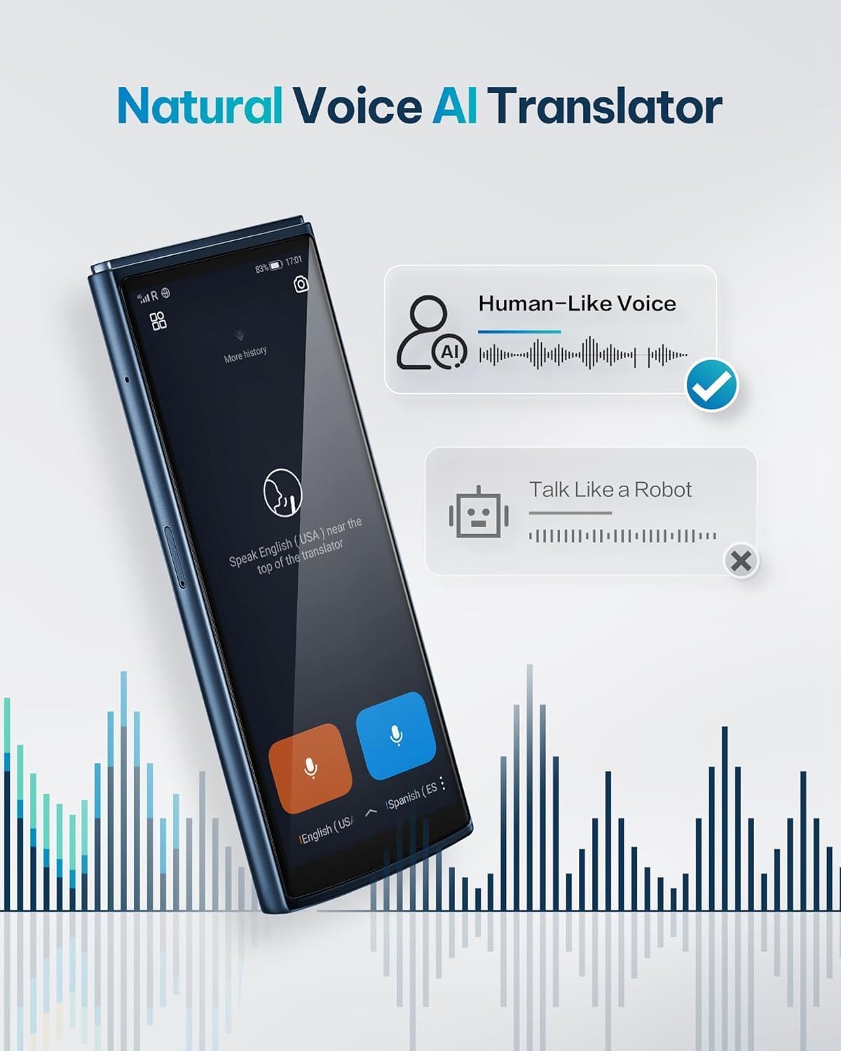 Amazon.com : iFLYTEK AI Language Translator Device, Real-Time Two